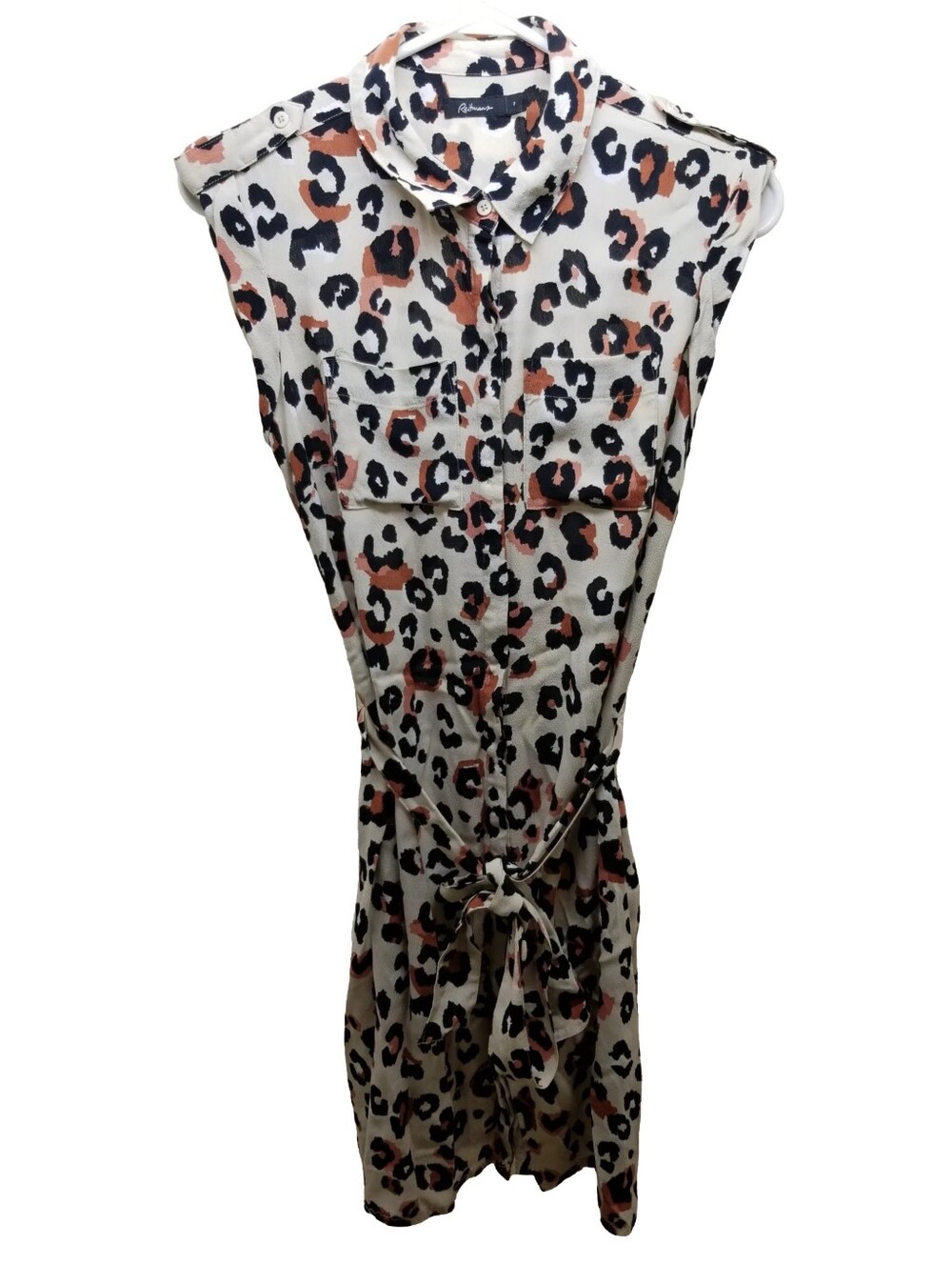 Reitmans Size 2 Viscose Animal print Dress With Pockets